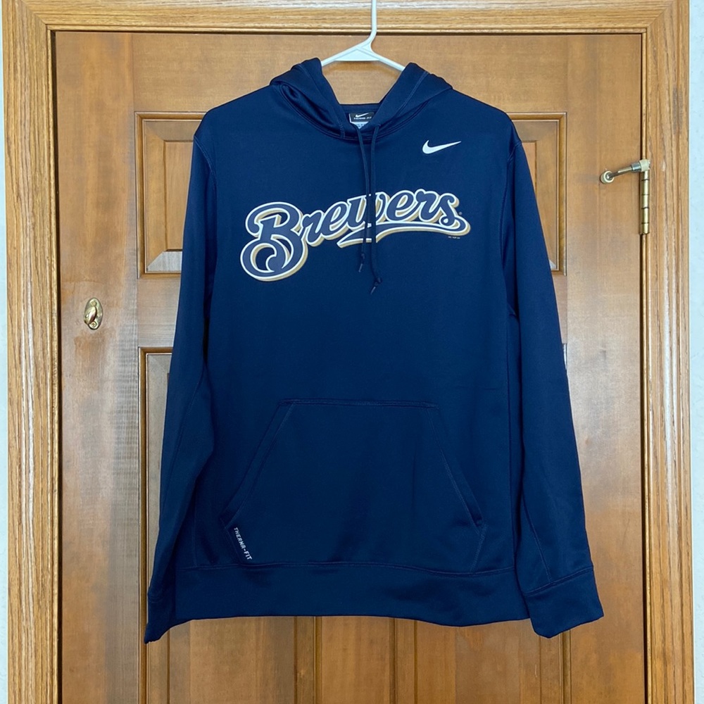 Nike Milwaukee Brewers Sweatshirt, Size Medium